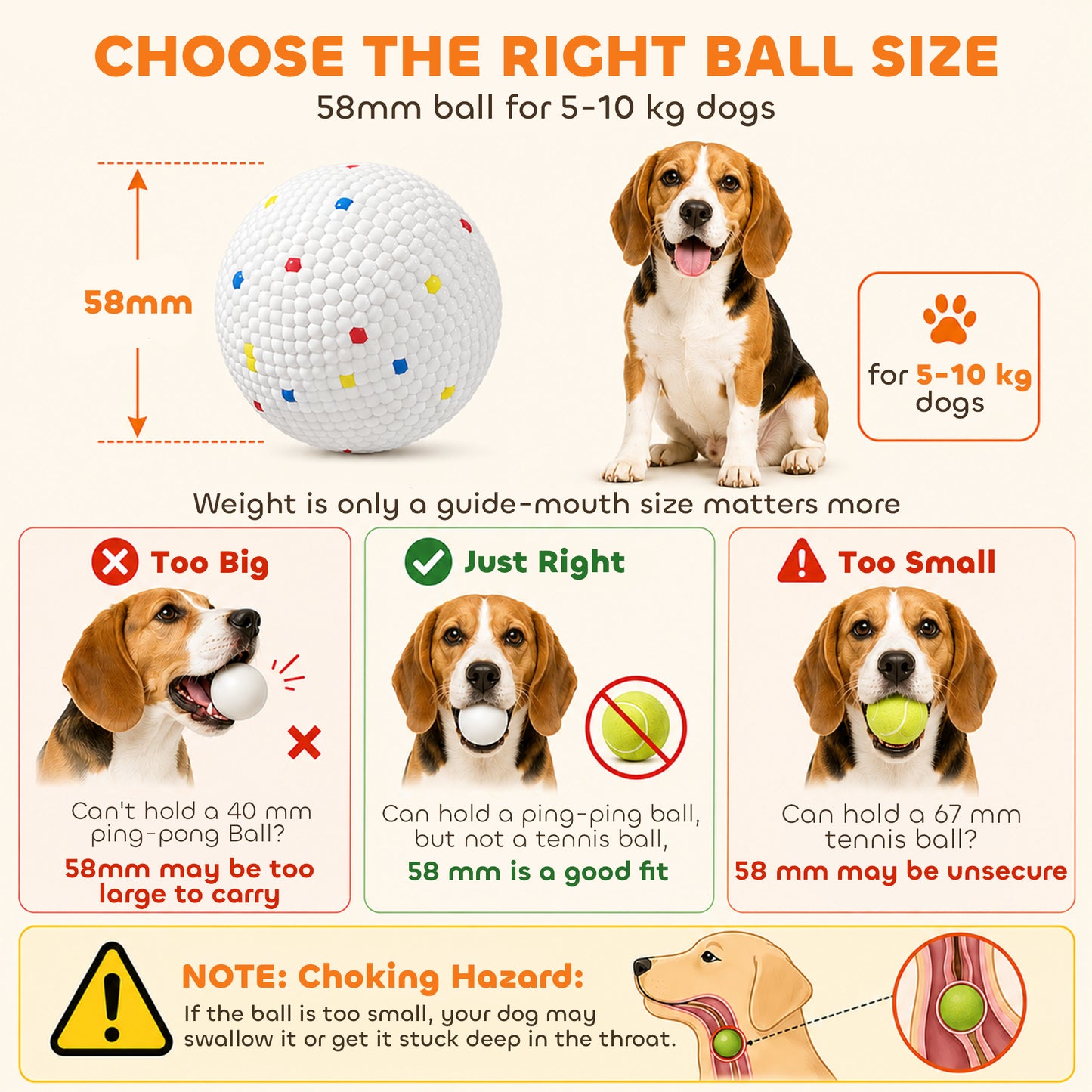Automatic Dog Ball Launcher with 5 ETPU Balls 2.3", 3 Distance Settings 20/33/46ft, Green