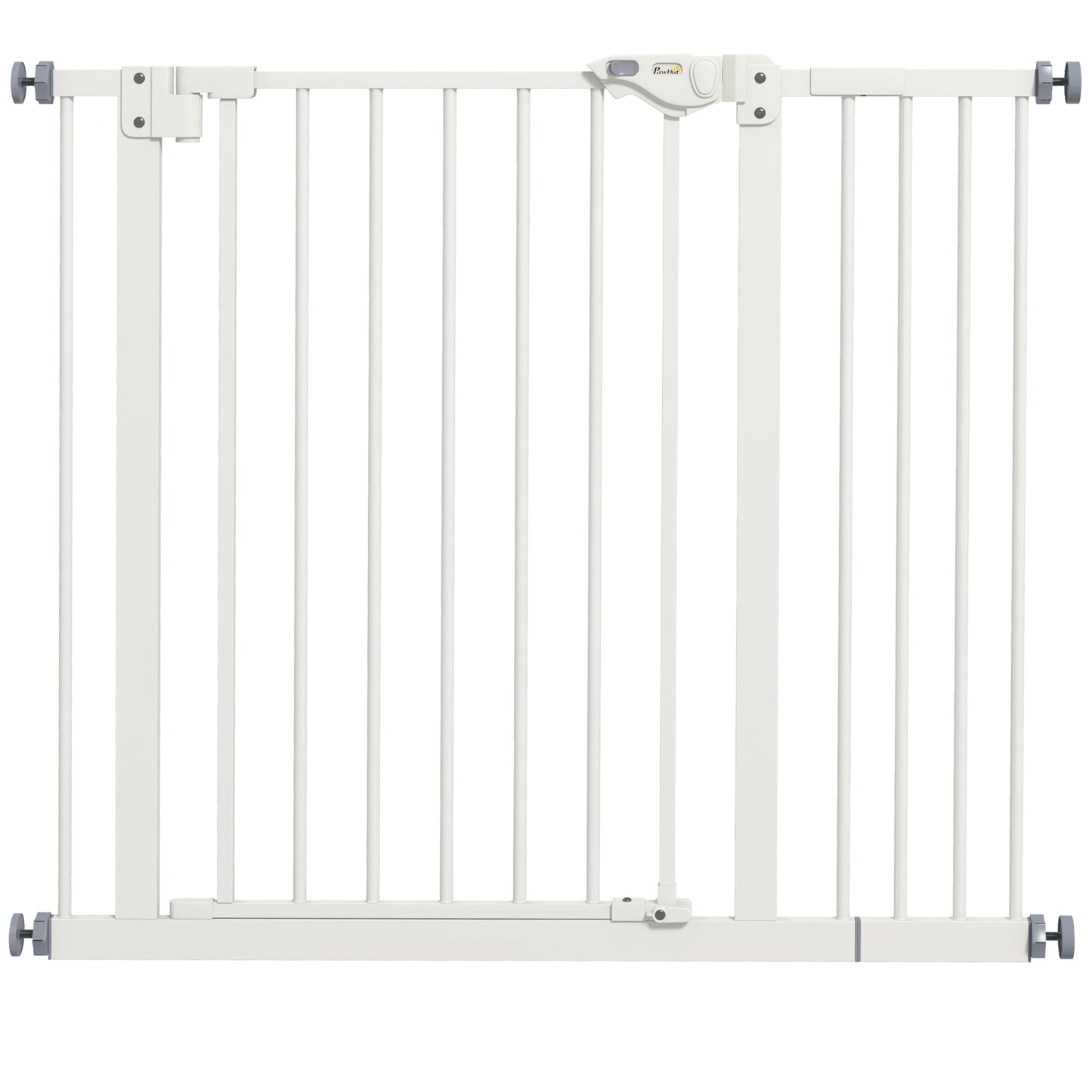 Adjustable Safety Gate w/ One Extensions, Four Adjustable Screws, White