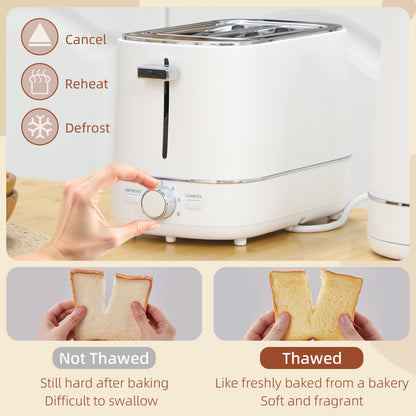 Kettle and Toaster Set, 1.7L 3000W Fast Boil Kettle & 2 Slice Toaster Kitchen Set with 6 Level Browning Controls, Defrost