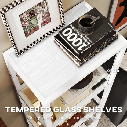 Four-Shelf Floor Lamp - White