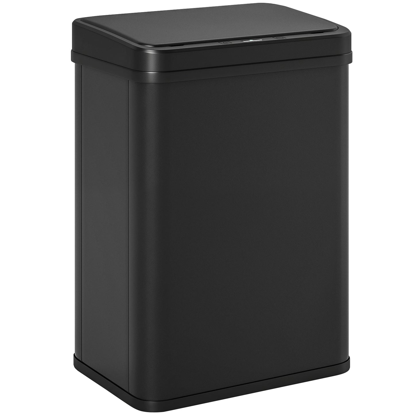 40L Sensor Bin with Soft-Close Lid, Stainless Steel Automatic Touchless Motion Sensor Kitchen Bin, Black