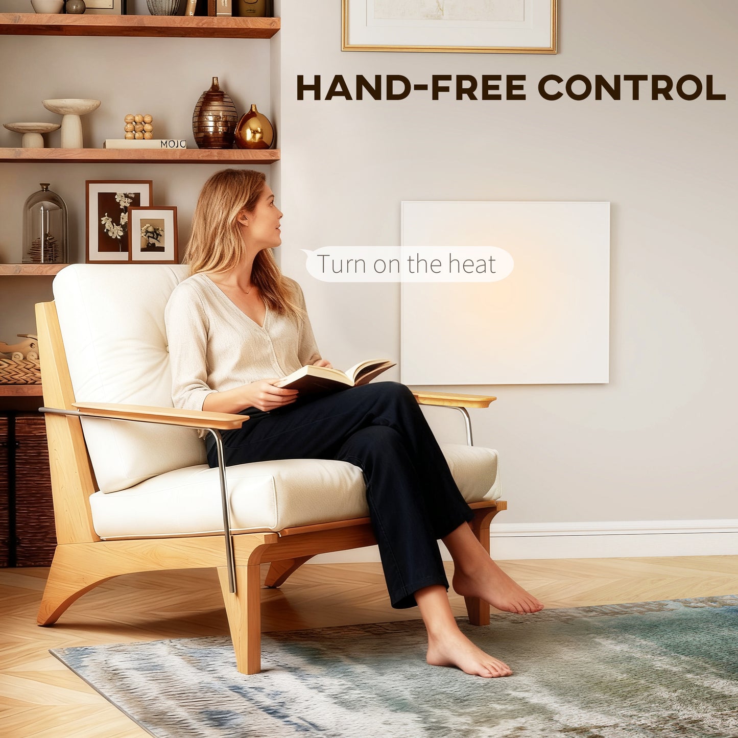 Wifi Smart Electric Heater, Far Infrared, Wall Mounted - 520W