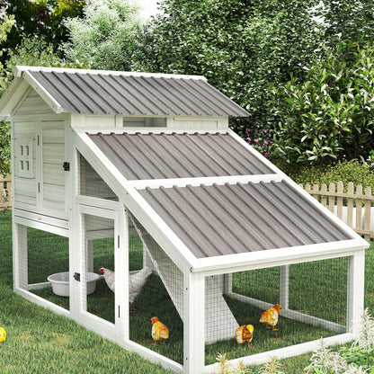 Set of 12 Corrugated Steel Roof Sheet Panels - Grey Wood Effect