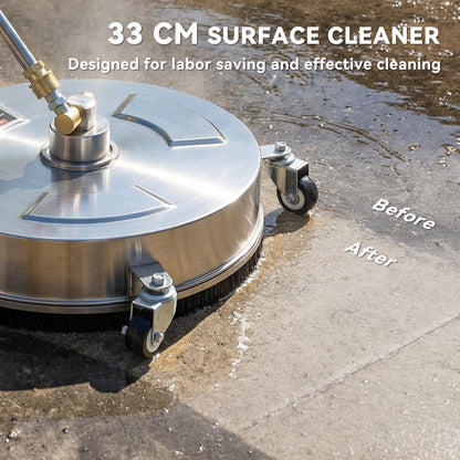 Pressure Washer Surface Cleaner 3600 PSI Power Washer Rotary Surface Cleaner with 4 Wheels for Driveways