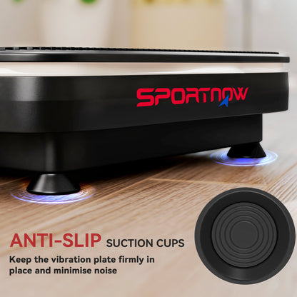 Vibration Plate Exercise Machine with Cool Lights, 99 Speed Levels