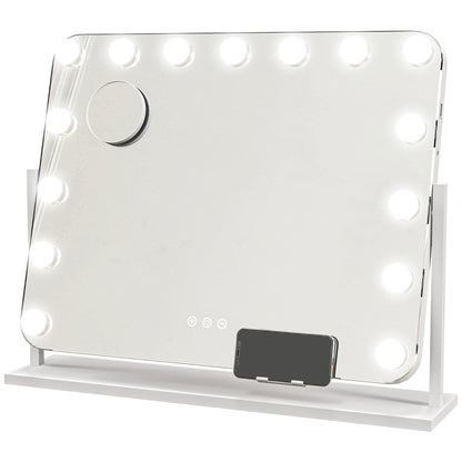 14 LED bulb Tabletop Makeup Mirror, with Adjustable Settings