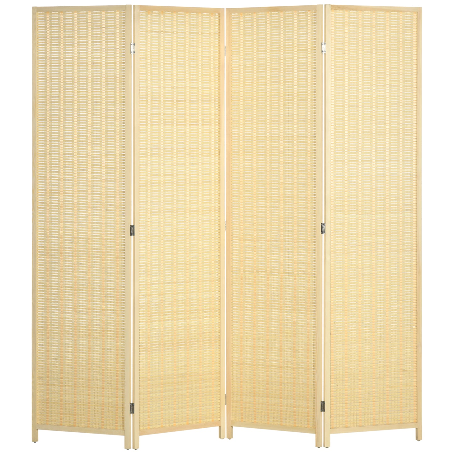 4 Panel Folding Room Divider Screen, Wall Panel Privacy Furniture, Freestanding Paravent Partition Separator for Living Room