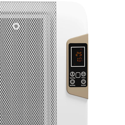 Mica Electric Space Heater, Portable Heater for Home with 2 Heat Settings, Living Room, Study, Garage