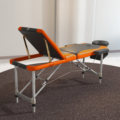 Foldable Massage Bed Portable Table, 3-Section Aluminium Foldable Beauty Couch