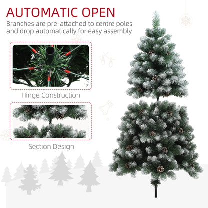 5ft Snow-Dipped Artificial Pine Christmas Tree
