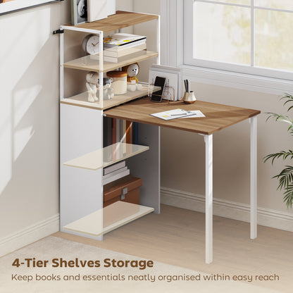 Folding Shelf and Work Table - Natural