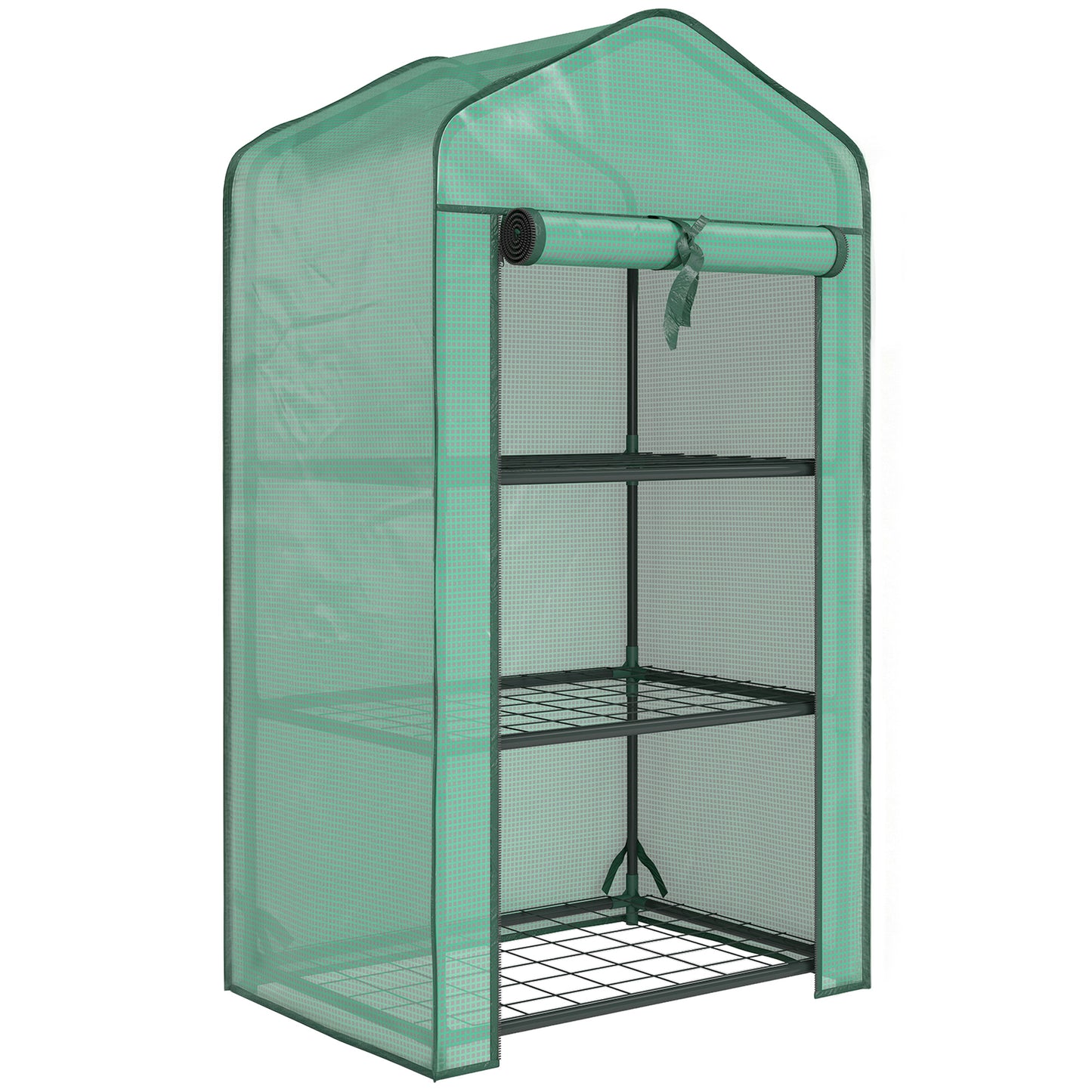 Three-Tier Mini Greenhouse - Green