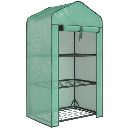 Three-Tier Mini Greenhouse - Green