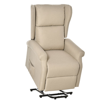 Power Lift Recliner Armchair, Electric Lift Chair for Elderly, Fabric Riser and Reclining Chair with Remote Control
