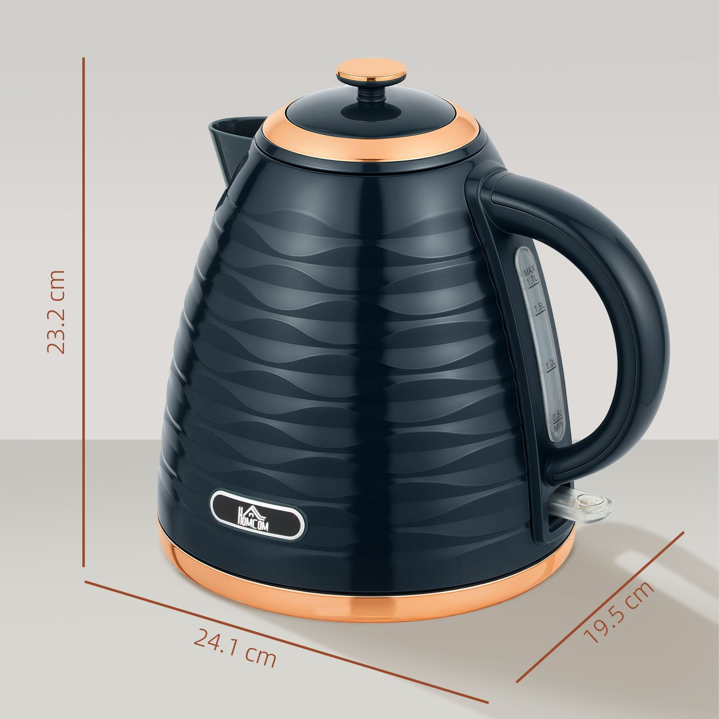 3kW Rapid Boil Honeycomb Kettle - Dark Blue