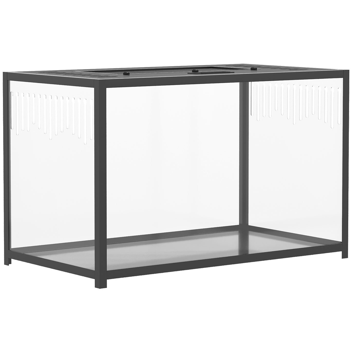 Hamster Cage, Chewproof Metal Rat Cage with Deep Base, Openable Top for Syrian Dwarf Hamster, Gerbil, 80 x 45 x 50.5 cm