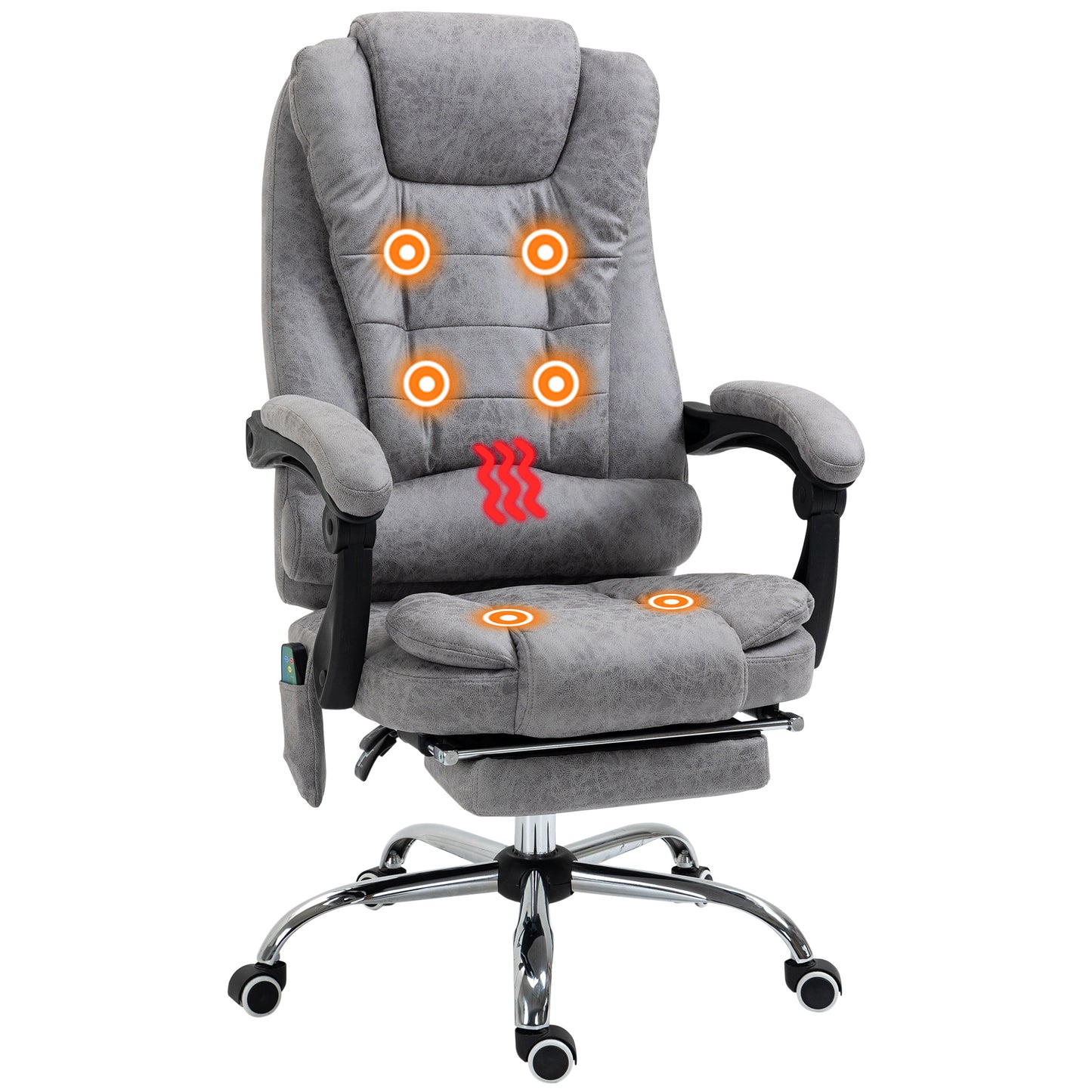 Heated 6 Points Vibration Massage Executive Office Chair
