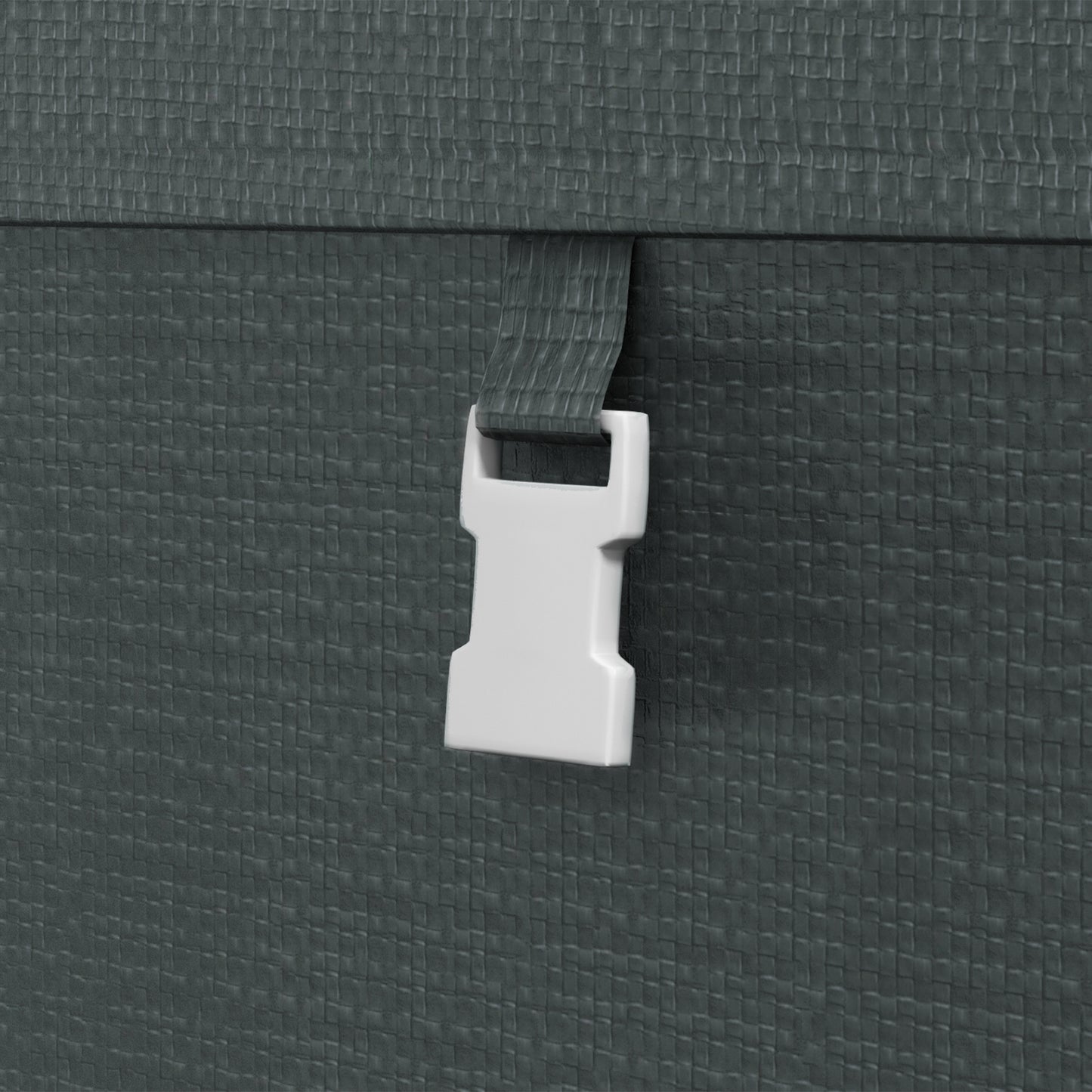 179 x 120cm Temporary Garden Shed, with Weather-resistant Plastic Cover and Accessories - Dark Grey