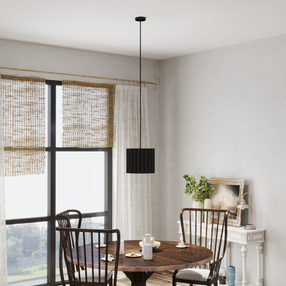 Linen Pendant Light, Bedside Ceiling Lamps with E27 Bulb, Modern Hanging Lights for Living Room, Bedroom, Kitchen, Hallway
