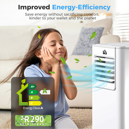 5000 BTU Portable Air Conditioner, 4-in-1 Air Conditioning Unit, Dehumidifier, Cooling, Fan, Sleep Mode, with Remote Control