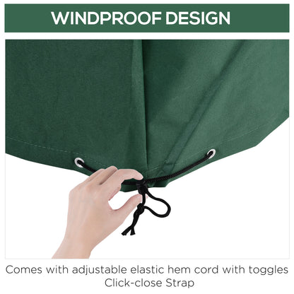 Outdoor Garden Furniture Cover Waterproof, Anti-UV 600D Heavy Duty Oxford Fabric Patio Furniture Cover for Rectangular Sofa T