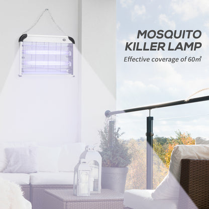 Electric Fly Zapper, 20W Electric Fly Killer, Wall Hanging Bug Zapper Indoor & Outdoor Attracting Insect Mosquito Killer