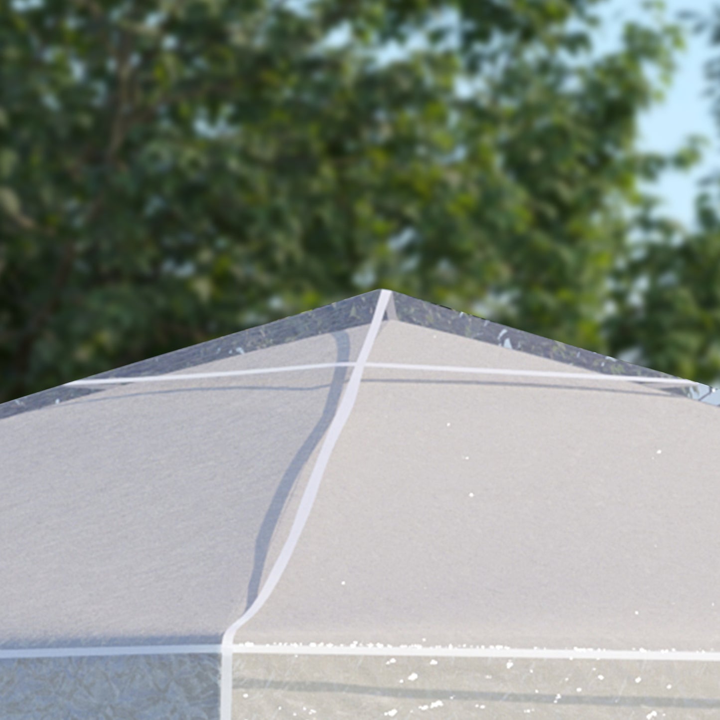 3 x 3 (m) Gazebo Protective Cover, Waterproof Transparent Gazebo Replacement Canopy Cover Top for Canopy and Tent