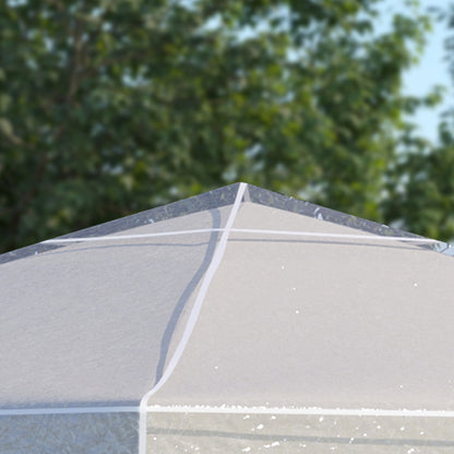 3 x 3 (m) Gazebo Protective Cover, Waterproof Transparent Gazebo Replacement Canopy Cover Top for Canopy and Tent