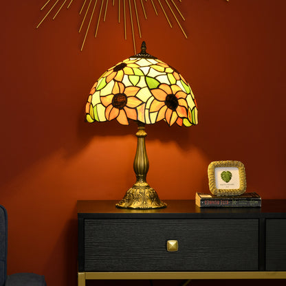 Tiffany Stained Glass Table Lamp, Handmade Antique Bedside Lamp for Bedroom, Living room, Home, Nightstand