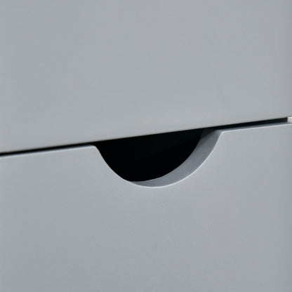 Tall Bathroom Cabinet, Freestanding Slim Bathroom Storage Cabinet with 2-Tier Open Shelf and 2 Drawers for Small Space