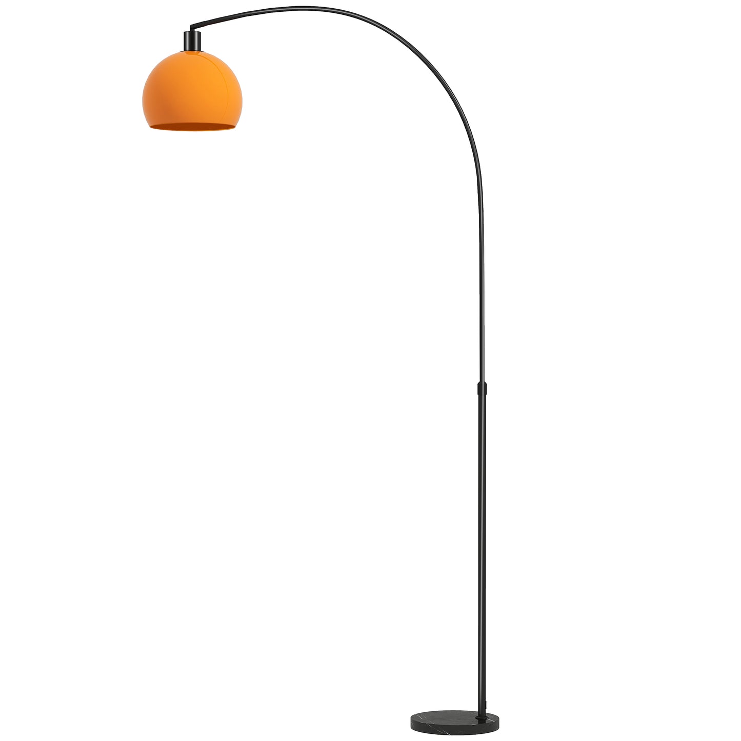 Floor Lamp for Living Room, Modern Standing Lamp with Shade & Foot Switch for Bedroom, Office, Black