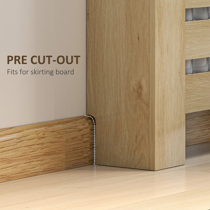 95.5H x 111Wcm Radiator Cover, with Drawer - Oak