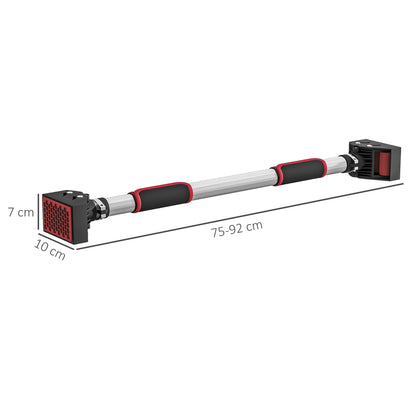 Doorway Pull Up Bar, No Screws Door Frame Chin Up Bar, Adjustable Length (75-92cm) for Home Gym Workout, Max Load 200kg