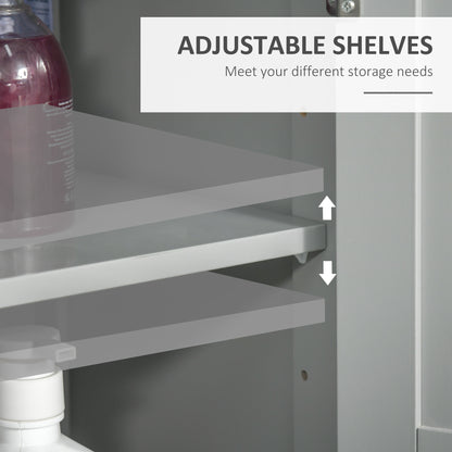 Modern Bathroom Floor Cabinet - Grey