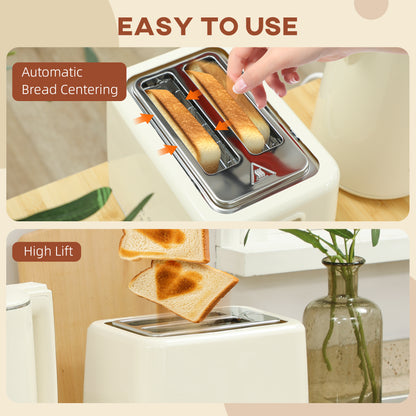 Digital Stainless Steel Kettle and Toaster Set, 1.5L 3000W Fast Boil Kettle, 2 Slice Toaster with 7 Level Browning Controls