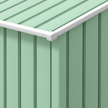 7 x 4ft Metal Garden Shed, Outdoor Storage Tool House with Ventilation Slots, Foundation Kit and Lockable Double Doors