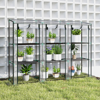 46 x 215cm Nine-Shelf Greenhouse