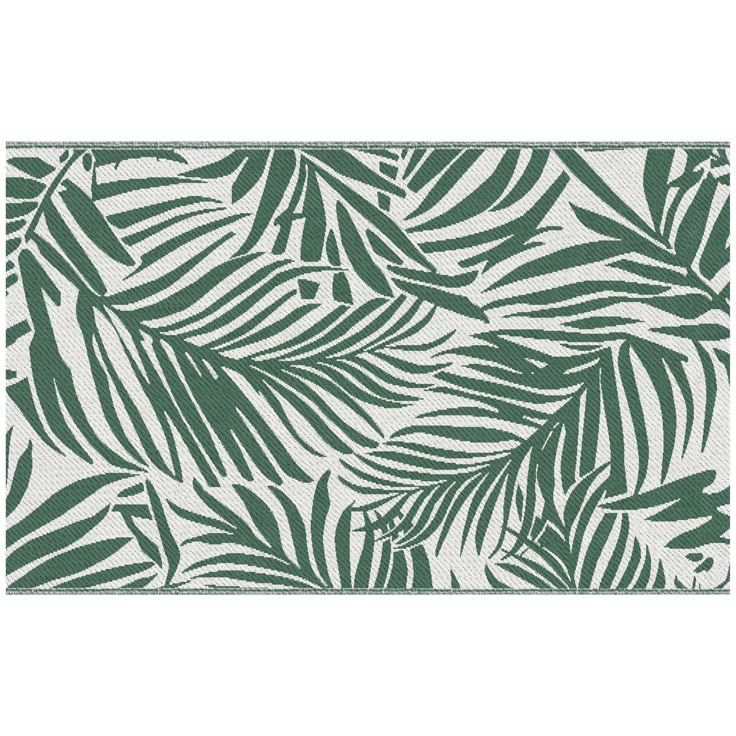Reversible Outdoor RV Rug, 1.5 x 2.4m Patio Floor Mat, Waterproof Plastic Straw Rug for Garden, Deck, Picnic, Beach, Camping