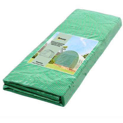 4 x 3 x 2m Polytunnel Greenhouse Replacement Cover ONLY Winter Garden Plant PE Cover for Tunnel Walk-in Greenhouse with Roll
