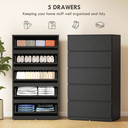 Chest of Drawers, 5-Drawer Storage Cabinets, Modern Dresser, Storage Drawer Unit for Bedroom