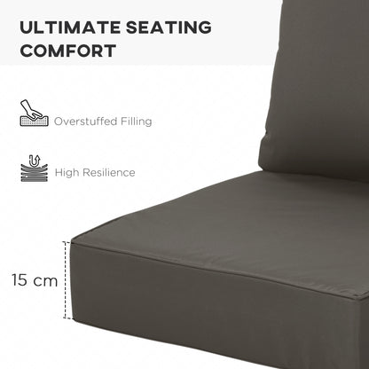 Outdoor Seat and Back Cushion Set Patio Deep Seating Chair Replacement Cushion