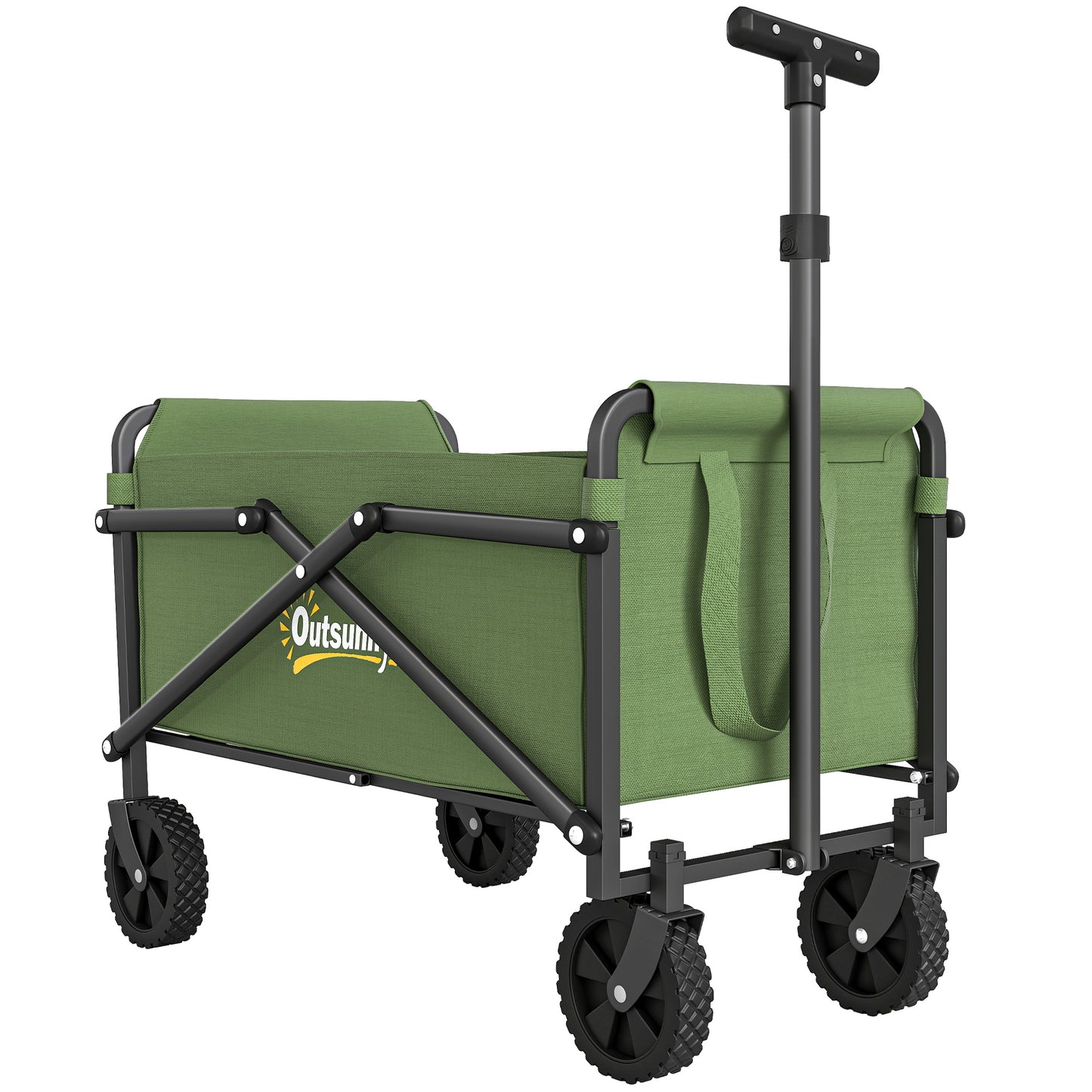 62L Festival Trolley on Wheels, Portable Small Folding Trolley Cart