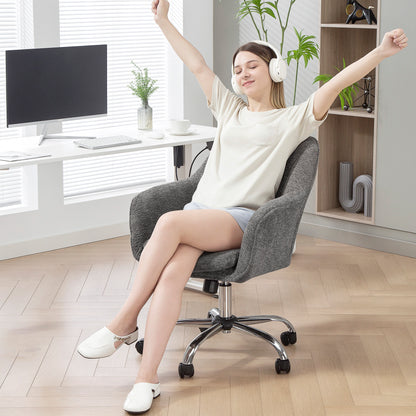Snow Flannel Office Chair - Grey