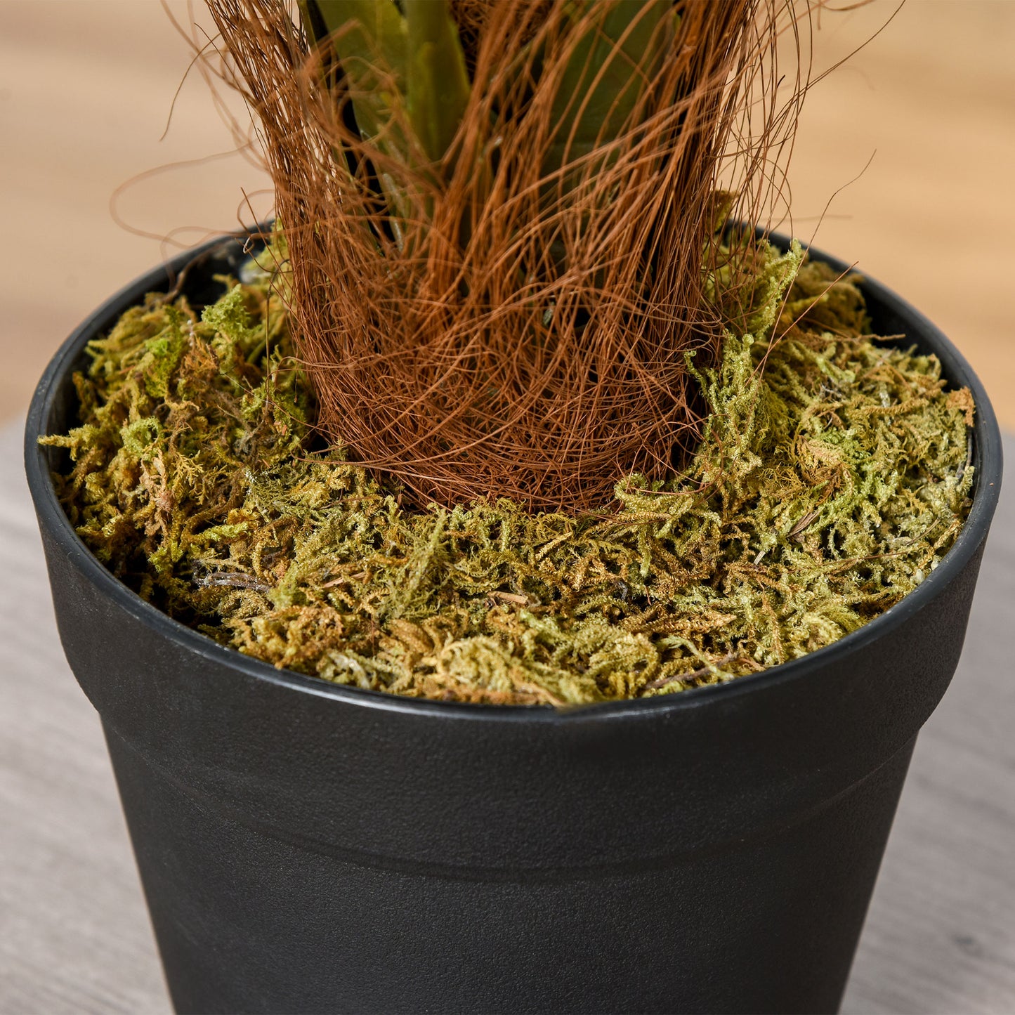 60cm Artificial Palm Tree Fake Plant in Pot - White