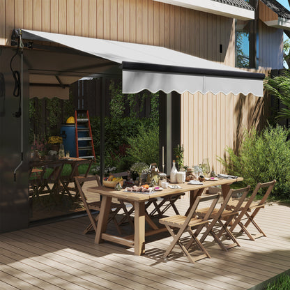2.5 x 2m Electric Awning with Remote Controller, Aluminium Frame DIY Retractable Awning