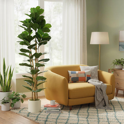 180cm Artificial Fiddle Leaf Fig Tree - Green