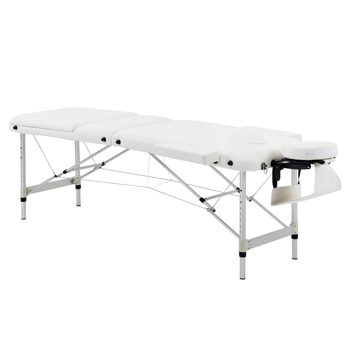 Foldable Massage Bed Portable Table, 3-Section Aluminium Foldable Beauty Couch