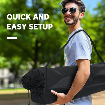 Double Camping Chair for Adults with Armrests, Heavy Duty Oversized Padded Folding Chair with Carry Bag