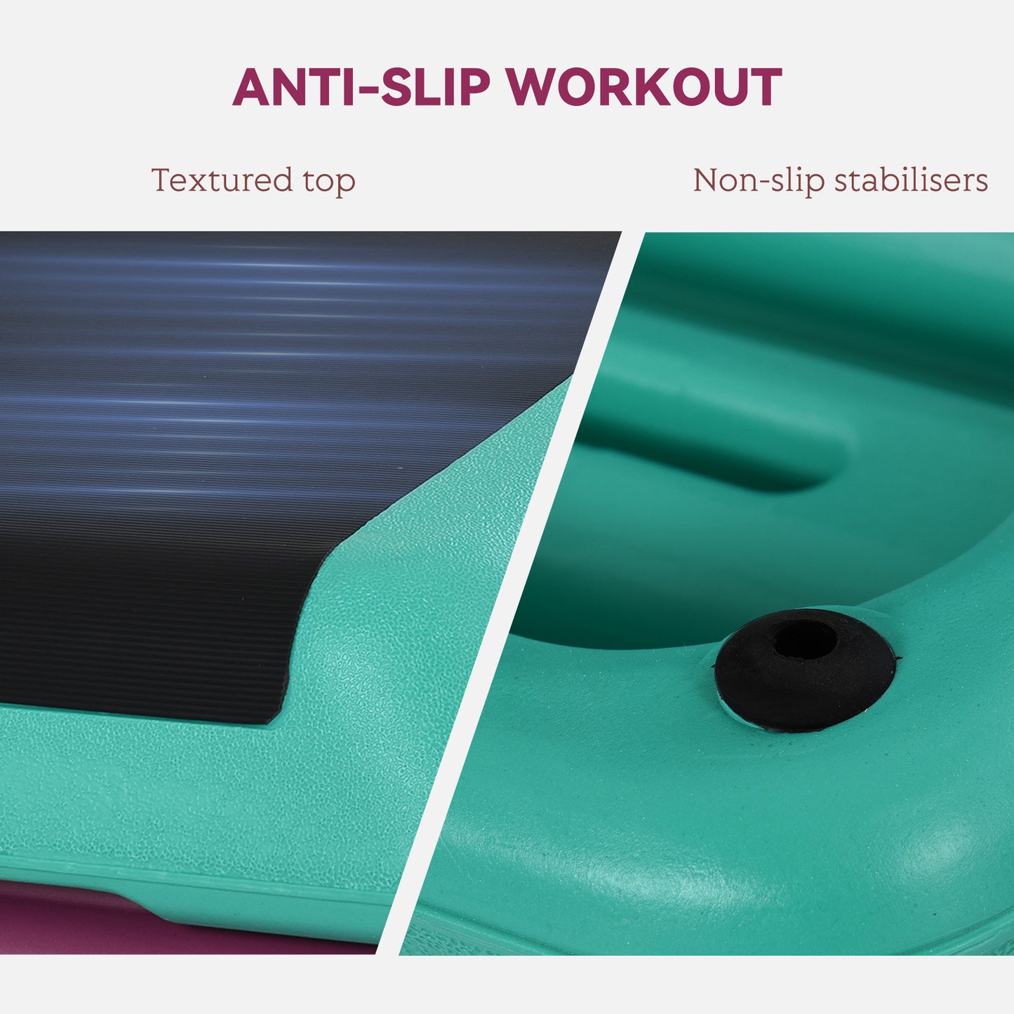 3-Level Aerobic Step 10/15/20cm Steppers for Exercise Workout w/ Non-Slip Top Compact Stepper Home Office Indoor Outdoor Fitn