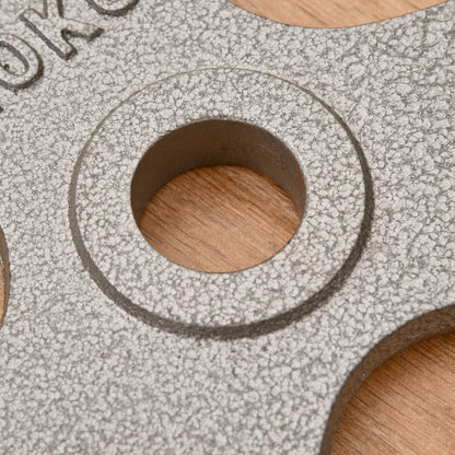 Set of 2 Cast Iron Weight Plates for 2 inch/5cm Hole Dumbbell Handle Bar, 20kg Dumbbell Plates Barbell Weight 2 x 10kg